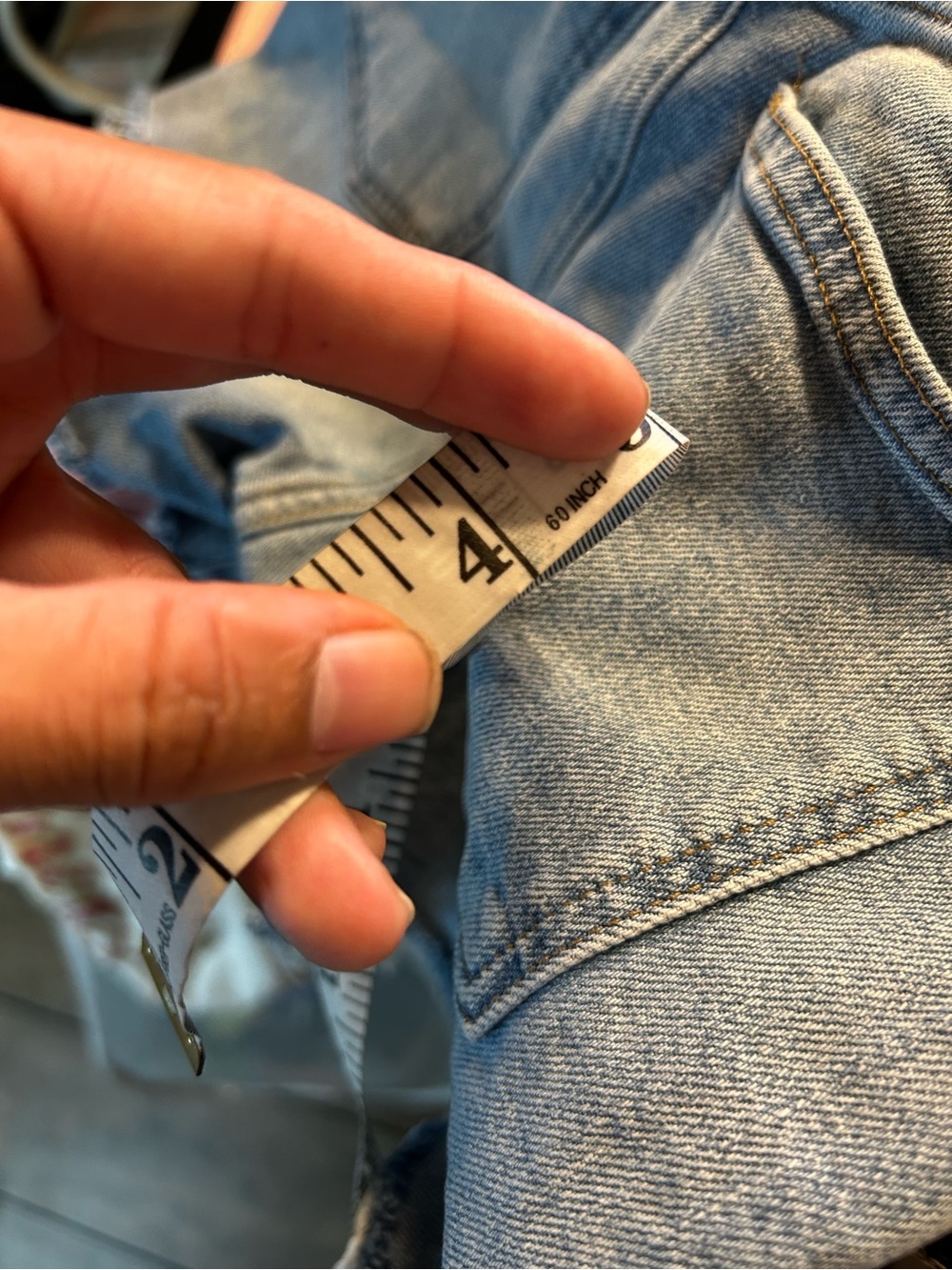 MADEWELL Denim High Rise Short Frayed - Picture 7 of 7
